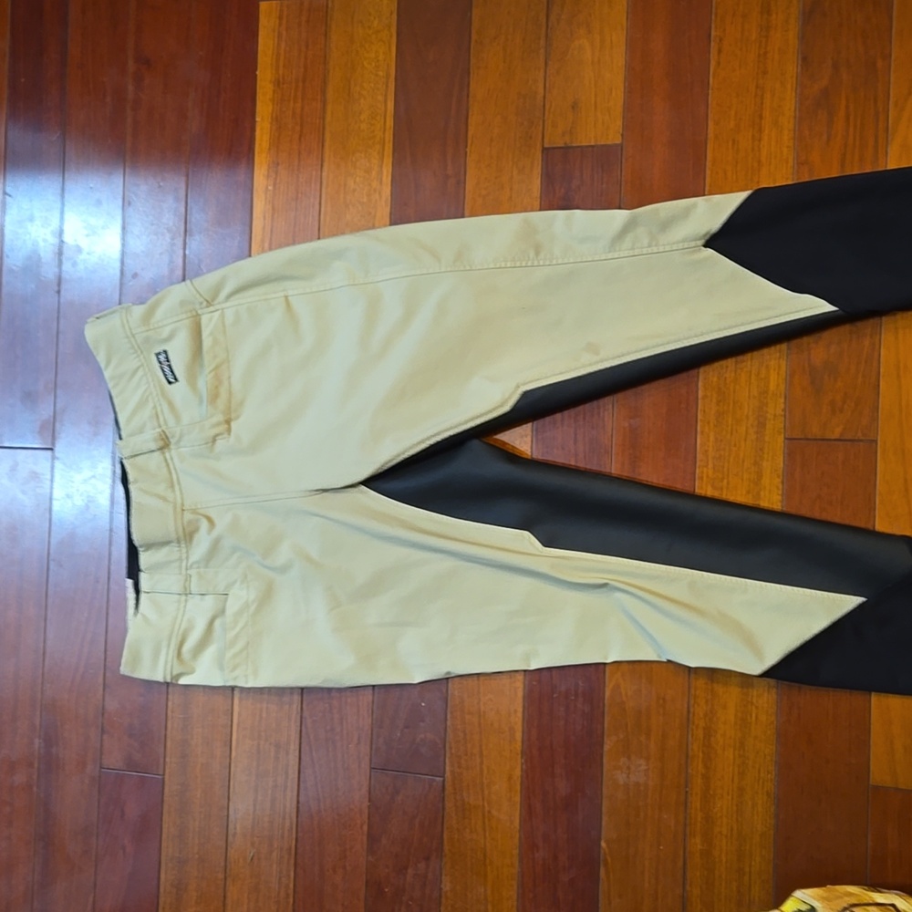 Kerrits Griptek II Full Seat Breeches - XL  Sand/Black